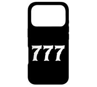 Carcasa para iPhone 17 Pro 777 Numerología Número Personal Espiritual 777 Número ángel