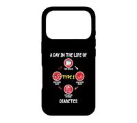 Carcasa para iPhone 17 Pro A Day In The Life of Type 1 Diabetes Awareness Diabetic Gift