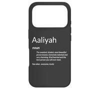 Carcasa para iPhone 17 Pro Aaliyah Tiene Buen corazón Divertido Nombre Definición Aaliyah