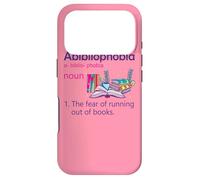 Carcasa para iPhone 17 Pro Abibliofobia Definición Lectura Nerd Amantes del Libro Geek Girls