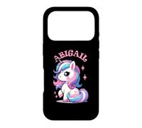 Carcasa para iPhone 17 Pro Abigail - Bonito diseño de Unicornio para niñas con Nombre Abigail