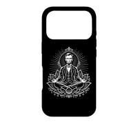 Carcasa para iPhone 17 Pro Abraham Lincoln meditando en posición de Loto Zen