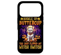 Carcasa para iPhone 17 Pro Abróchate el botón Buttercup You Just Flipped My Witch