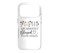 Carcasa para iPhone 17 Pro Abundantly Blessed Beyond Measure Womens Christian Scripture