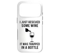 Carcasa para iPhone 17 Pro Acabo de rescatar un Poco de Vino, Estaba Atrapado en una Botella Divertido