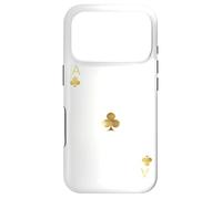 Carcasa para iPhone 17 Pro Ace of Clubs Cartas de Poker Naipes Blackjack
