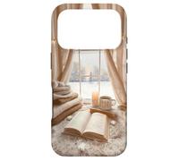 Carcasa para iPhone 17 Pro Acogedor Winter Haven Snowy Window Scene Festive Book Lover