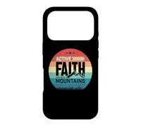Carcasa para iPhone 17 Pro Active Faith Can Move Mountains Christian Men Women Kids