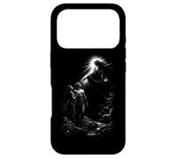 Carcasa para iPhone 17 Pro Adán y eva génesis creación Dios luz Divina