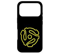 Carcasa para iPhone 17 Pro Adaptador de Disco Vintage de 45 RPM con Eje de música de Vinilo Retro