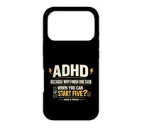 Carcasa para iPhone 17 Pro ADHD Because Why Finish One Task When You Can Start Five