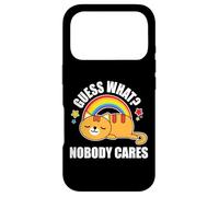 Carcasa para iPhone 17 Pro Adivina qué, a Nadie le Importa. Funny Meme Edición Gatito Lindo