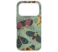 Carcasa para iPhone 17 Pro Aesthetic Cottagecore Celestial Luna Moth Moon Butterfly
