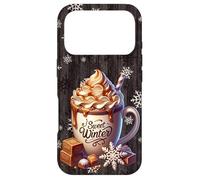 Carcasa para iPhone 17 Pro Aesthetic Winter Decor with Toffee Hot Cocoa Cute Snowflake