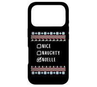 Carcasa para iPhone 17 Pro Agradable Traviesa Navidad Noelle Suéter Feo