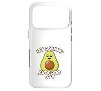 Carcasa para iPhone 17 Pro Aguacate Divertido Kawaii Vegano Vegetariano Fruta