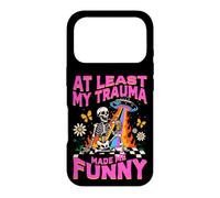 Carcasa para iPhone 17 Pro Al Menos Mi Trauma Me Hizo Divertido Diseño Esquelético