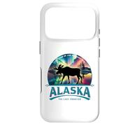 Carcasa para iPhone 17 Pro Alaska Tierra del Sol de Medianoche Aurora Borealis Alce