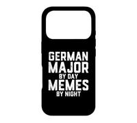Carcasa para iPhone 17 Pro Alemán Mayor De Día Memes Noche Estudiante De Filología Germánica