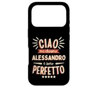 Carcasa para iPhone 17 Pro Alessandro Idea Regalo Personalizzata Nome Divertente