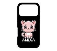 Carcasa para iPhone 17 Pro Alexa - Lindo diseño de Gatito para niñas con Nombre Alexa