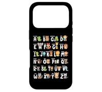Carcasa para iPhone 17 Pro Alfabeto Animales ABC Letras Jardín de Infantes Niño Niñas Maestro