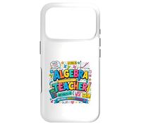 Carcasa para iPhone 17 Pro Álgebra Educador Matemáticas Inspiración Diseño Colorido