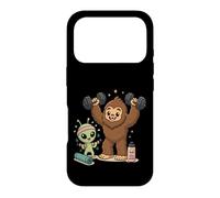 Carcasa para iPhone 17 Pro Alien Bigfoot Stay Weird Funny Workout Friends