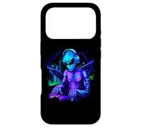 Carcasa para iPhone 17 Pro Alien Cyborg DJ Robot Grabar Techno Música Cool Aliens