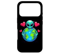 Carcasa para iPhone 17 Pro Alien Earth Day Hug Hugging Planet Lover Niños Niñas
