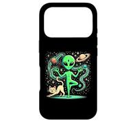 Carcasa para iPhone 17 Pro Alien Haciendo un Yoga - Yoga Pose - Espacio - Plancton