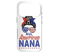 Carcasa para iPhone 17 Pro All American Nana Grandma Sunglasses USA Flag 4th of July