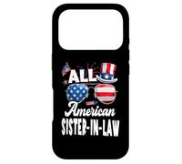 Carcasa para iPhone 17 Pro All American Sister In Law USA Flag Sunglasses 4th of July