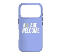 Carcasa para iPhone 17 Pro All Are Welcome with Safety Pin Graphic