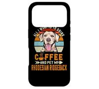 Carcasa para iPhone 17 Pro All I Want Is To Drink Coffee & Pet My Rhodesian Ridgeback