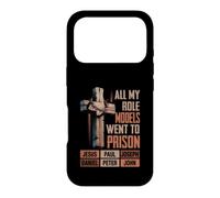Carcasa para iPhone 17 Pro All My Role Models Went Pr Son Jesús Biblia Verso Religioso