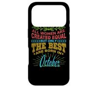 Carcasa para iPhone 17 Pro All Women Are Born In October Birthday Women Girl
