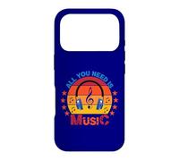 Carcasa para iPhone 17 Pro All You Need Is Music Retro Auriculares Clave de Sol