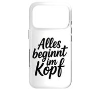 Carcasa para iPhone 17 Pro Alles beginnt im Kopf