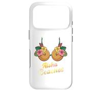 Carcasa para iPhone 17 Pro Aloha Beaches Funny Summer Coconut & Flower Bra Mujer