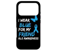 Carcasa para iPhone 17 Pro ALS Awareness I Wear Blue For My Friend