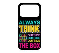 Carcasa para iPhone 17 Pro Always Think Outside The Box Illustration Graphic Designs
