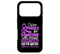 Carcasa para iPhone 17 Pro Alzheimer Demencia Frontotemporal Pérdida de Memoria Cinta Púrpura