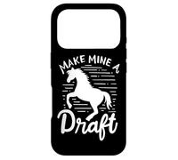 Carcasa para iPhone 17 Pro Amante de los Caballos Make Mine A Draft Horse Caballo
