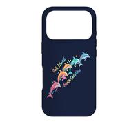 Carcasa para iPhone 17 Pro Amante de los Delfines Oak Island NC Familia Vacaciones en la Playa