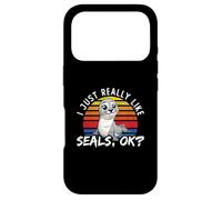Carcasa para iPhone 17 Pro Amante De Los Foca Animales Marinos Lindo Me Gustan Realmente Las Sellas O
