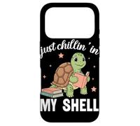 Carcasa para iPhone 17 Pro Amante de los Libros Just Chillin In My Shell Turtle