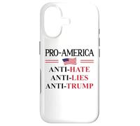 Carcasa para iPhone 17 Pro America Anti Trump Hate Lies Resist Sign Anti Trump Flag