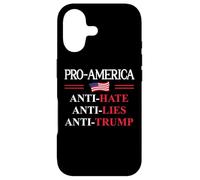 Carcasa para iPhone 17 Pro America Anti Trump Hate Lies Resist Sign Anti Trump Flag