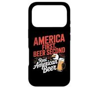 Carcasa para iPhone 17 Pro America First Retro Beer Segundo Dicho Americano 4 de Julio